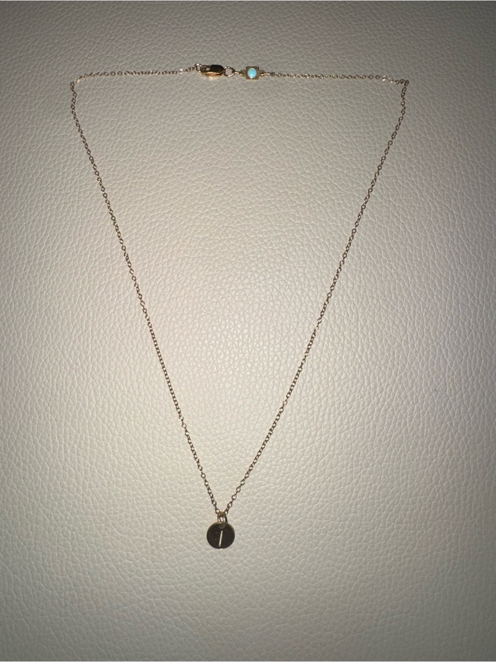 enewton "16 gold necklace - letter I charm